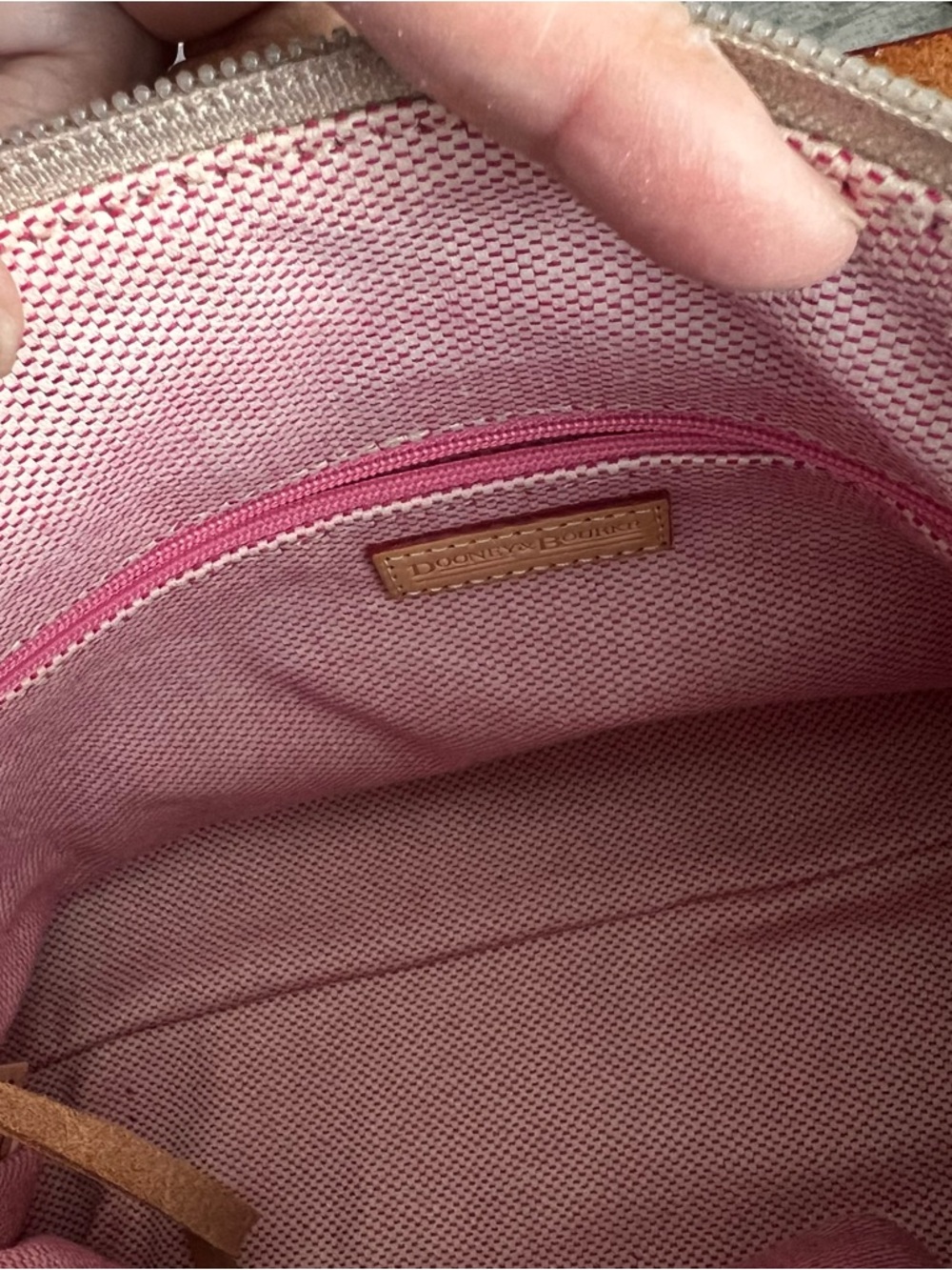 🌸 NWT! Vtg Pretty n Pink Dooney & Bourke East West Handbag w Matching Wallet - Picture 10 of 12